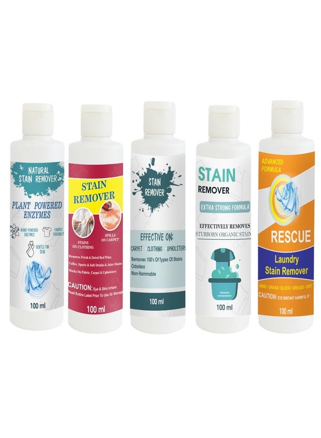 TOOVUS Stain Remover Combo Pack of Shirt, Red, Sky, Doll and Orange Stain Remover | Multi-Surface Cleaning Solution for Clothes, Fabrics, Upholstery (100 g Each) - Image 1